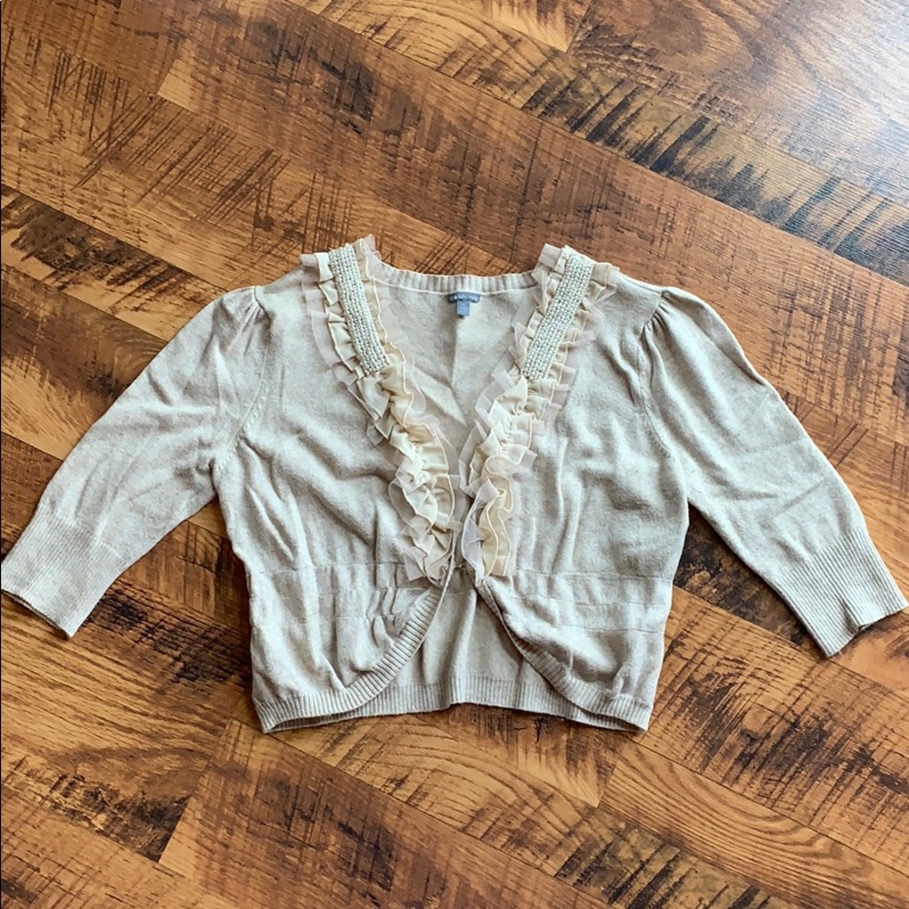 Charlotte Russe • Cropped Blush Cardigan • M
